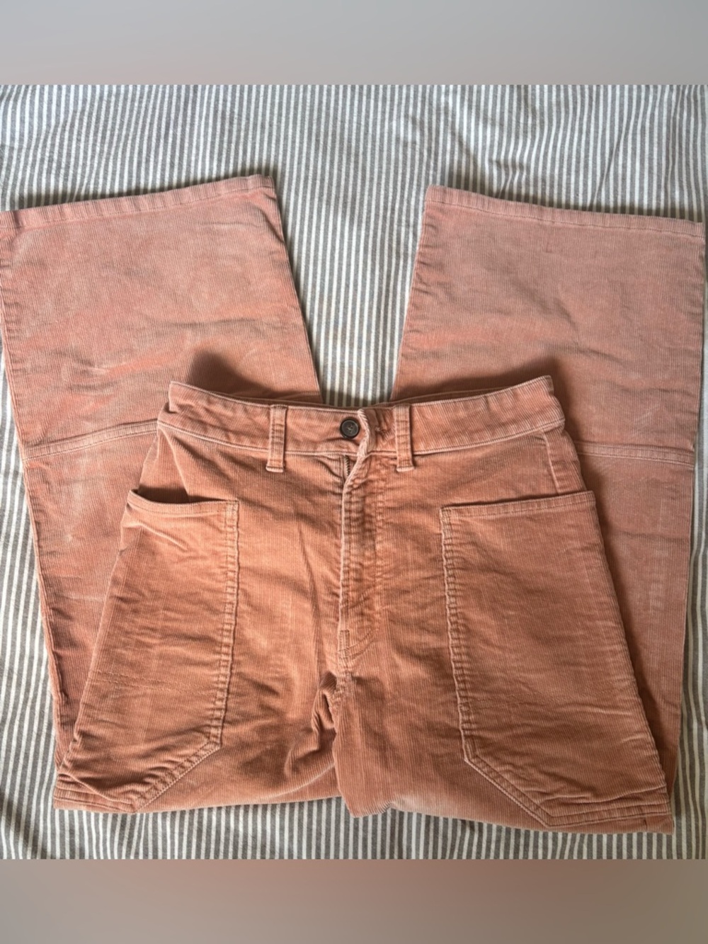 Everlane Rose-Tinted Corduroy High-Waist Utility Pants, size 2 UEC!